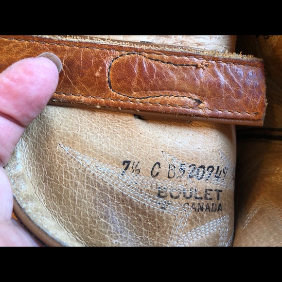 Cowboy boots BOULET women’s 71/2 - Picture 3 of 3